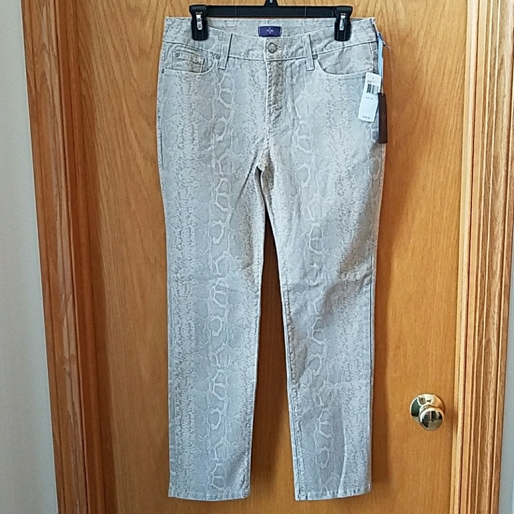 NYDJ snake print pants